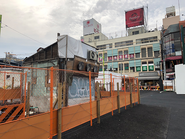 閉店後も残っていた「三好野」=2018年5月3日、吉野太一郎撮影